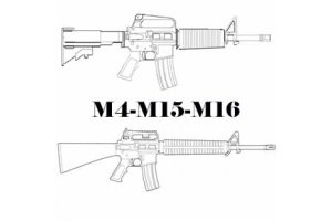 Reservedele til m4 , M15 & M16 rifler