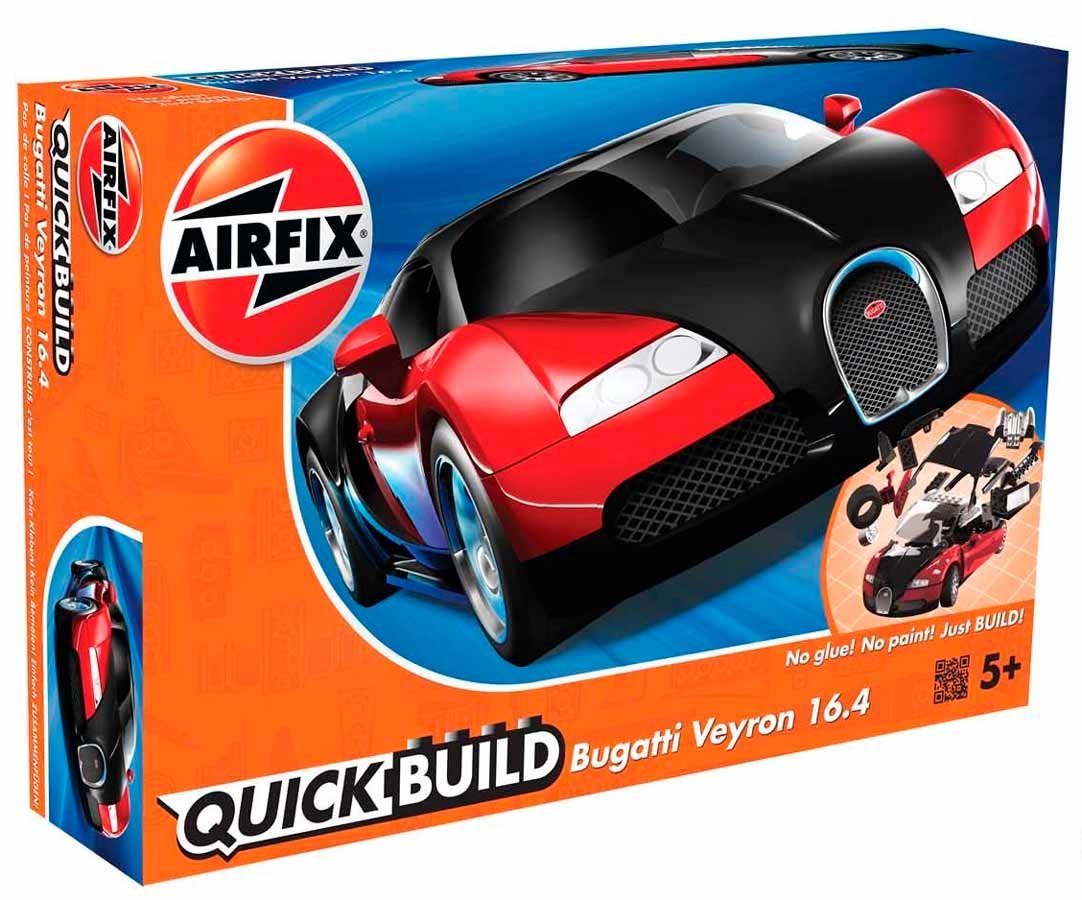 airfix quickbuild bugatti veyron supercar plastic model kit