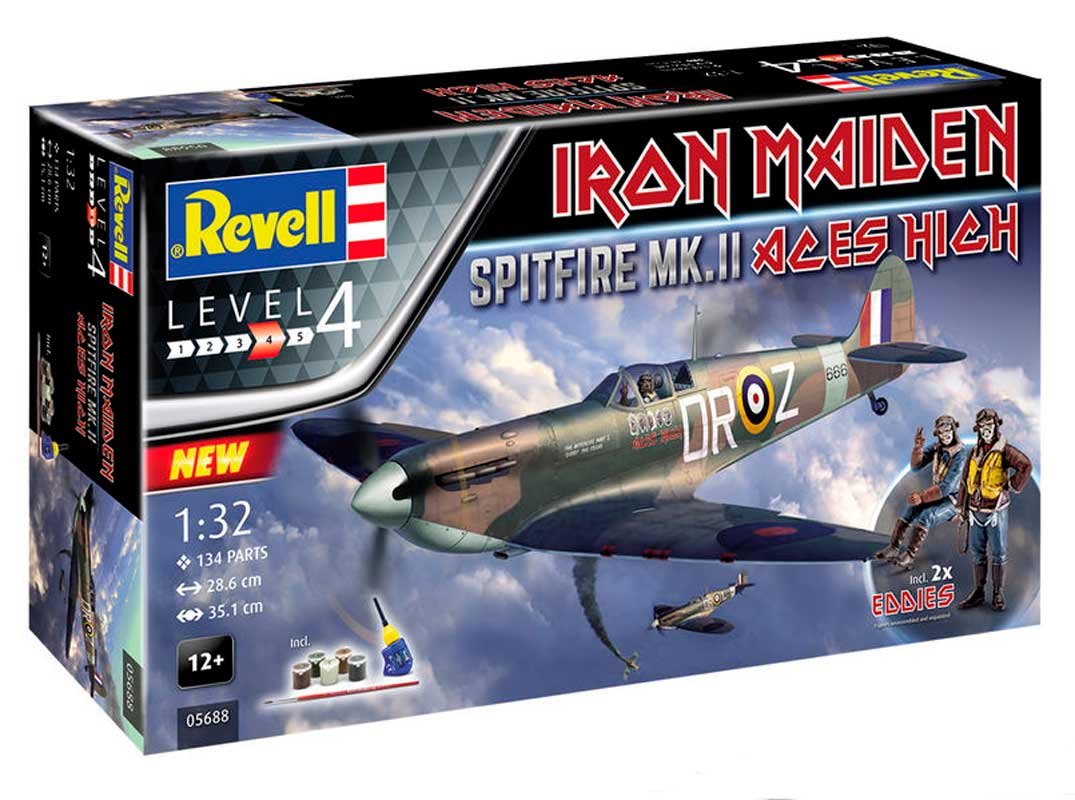 Revell Spitfire Mk Ii Aces High Iron Maiden Bygges T