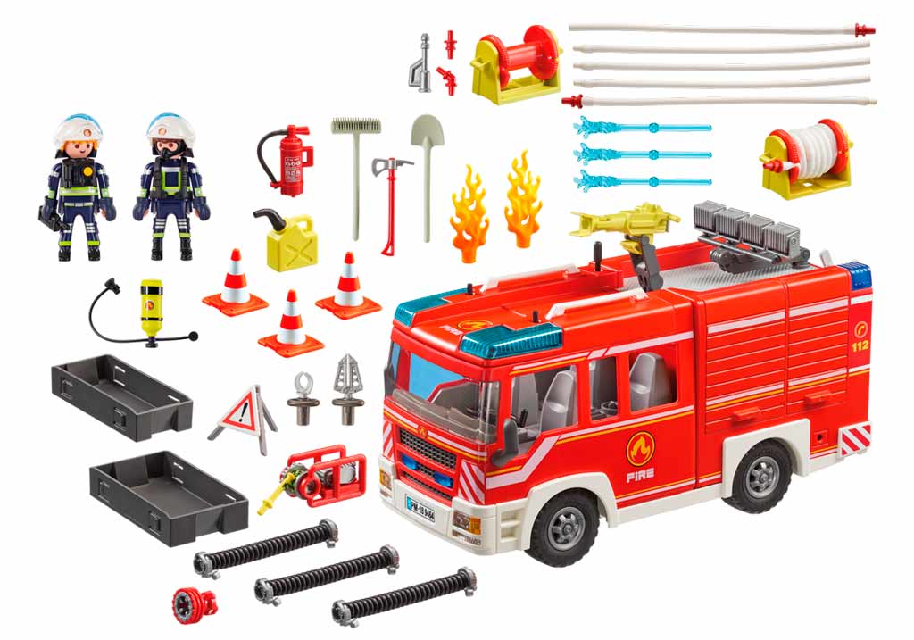 Playmobil brand udryknings bil med lys og lyd i playmobil