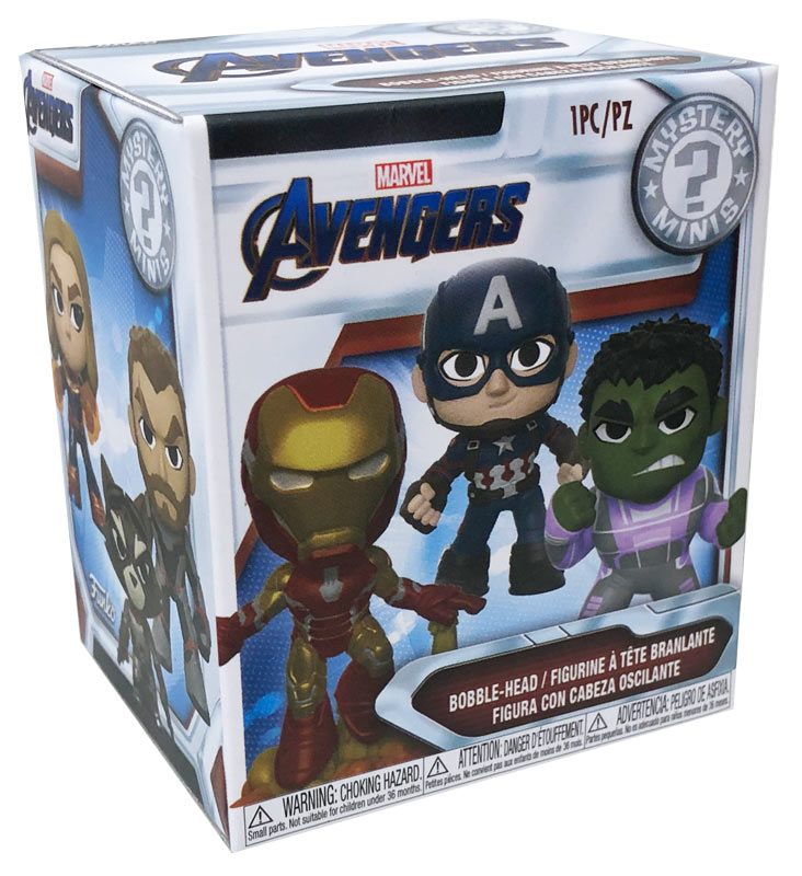 Bobblehead surprise avengers minifigur samle dem alle