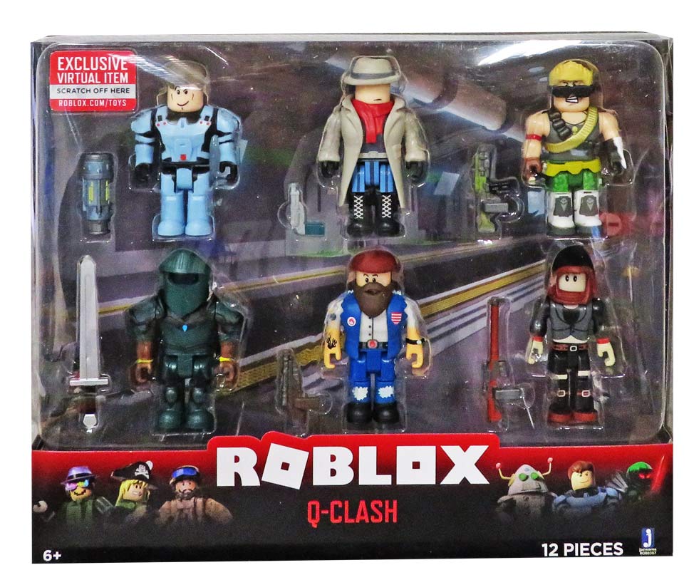 Roblox Q Clash Figurpakke Med 6 Roblox Figurer - roblox q clash