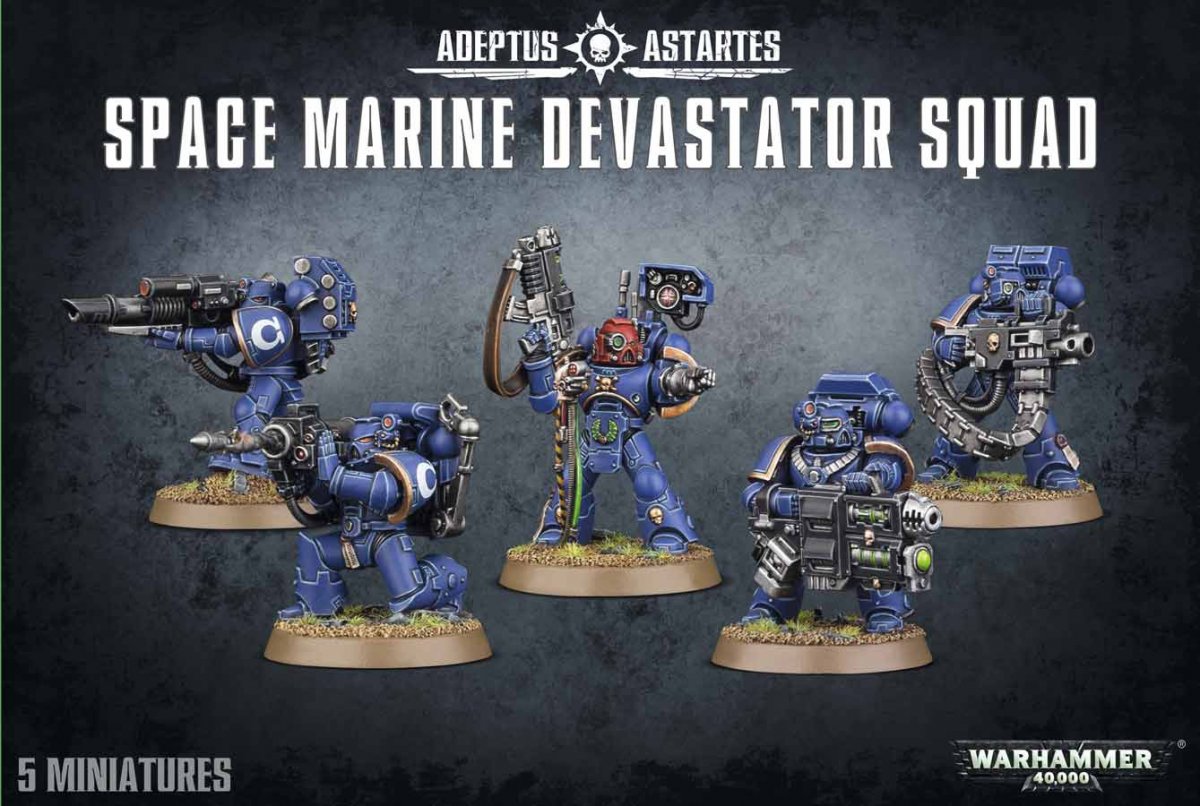 Space Marine Devastator Squad - Warhammer 40K Figurer